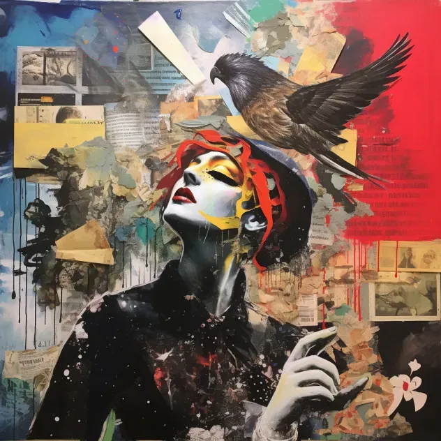 Surrealism Themed Mixed Media Collages