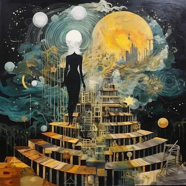 Surrealism Themed Mixed Media Collages