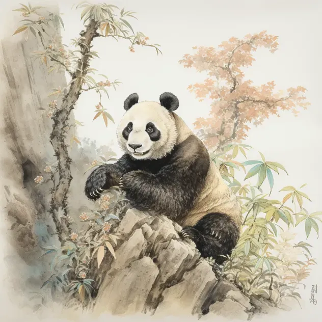 Asian Watercolor Paintings