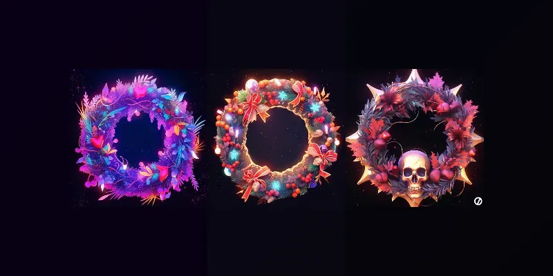 Iconic Christmas Wreaths generated by undefined