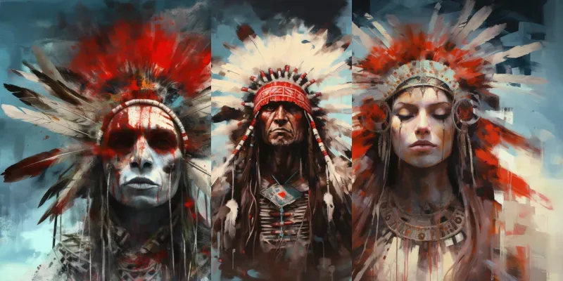 Native American Paintings generated by undefined