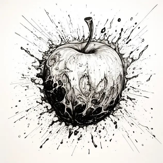 Exploding Ink Drawings