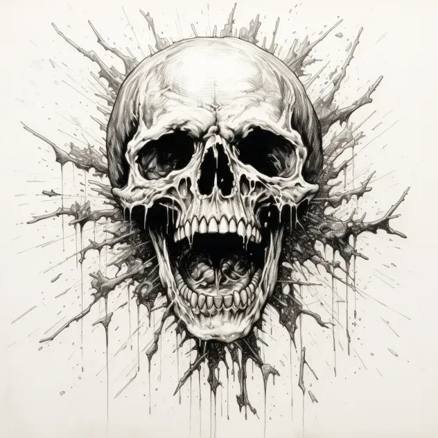 Exploding Ink Drawings