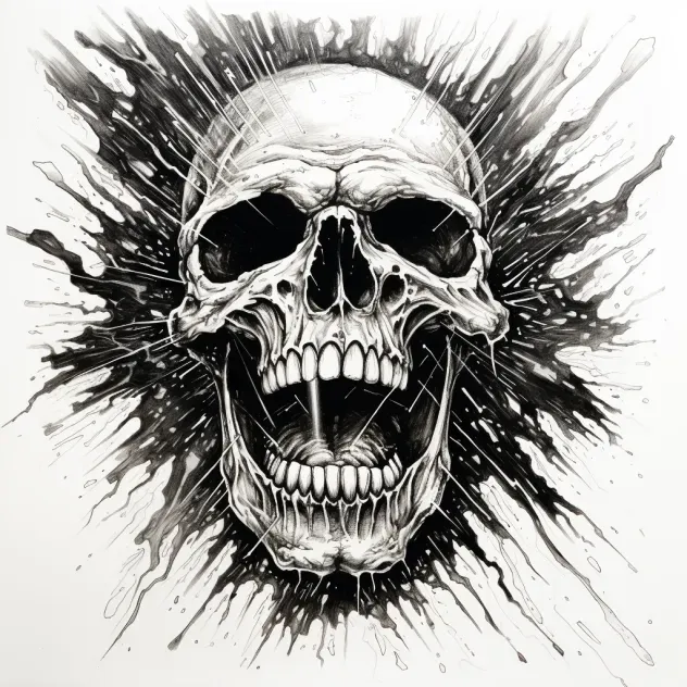 Exploding Ink Drawings