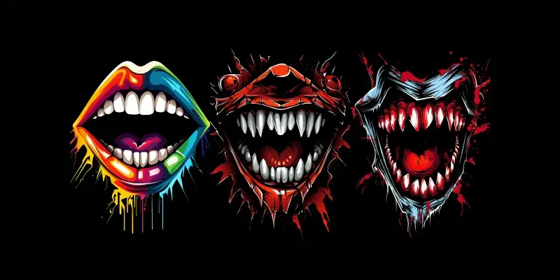 Mouth Logo T Shirt Designs generated by undefined