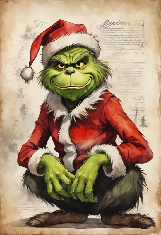 Vintage Style Christmas Paintings
