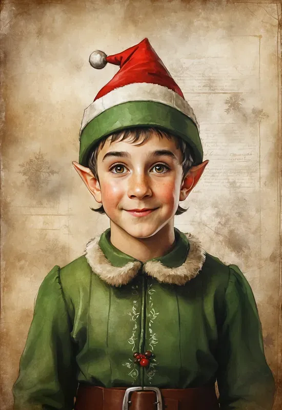 Vintage Style Christmas Paintings