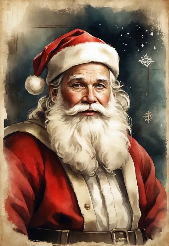 Vintage Style Christmas Paintings