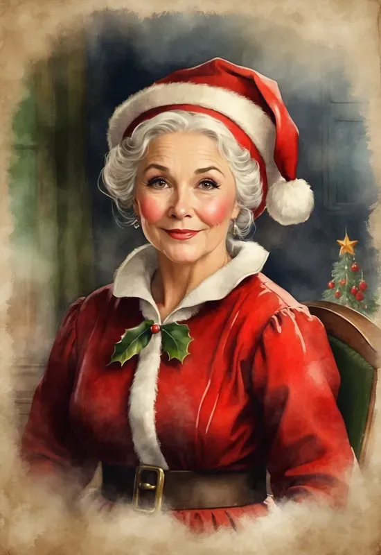Vintage Style Christmas Paintings