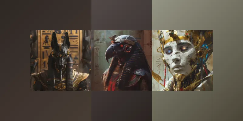 Cinematic Egyptian Gods generated by undefined