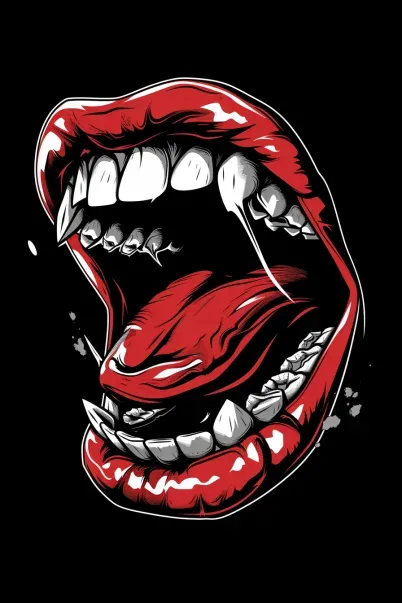 Mouth Logo T Shirt Designs