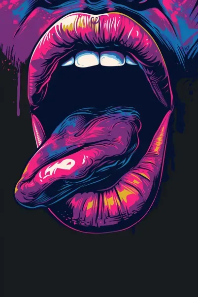 Mouth Logo T Shirt Designs
