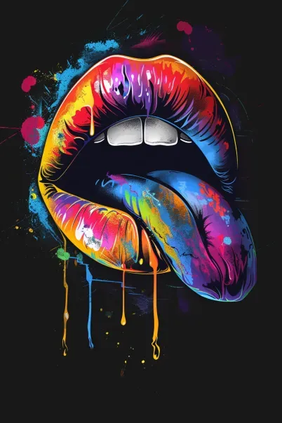 Mouth Logo T Shirt Designs
