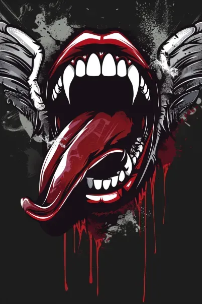 Mouth Logo T Shirt Designs