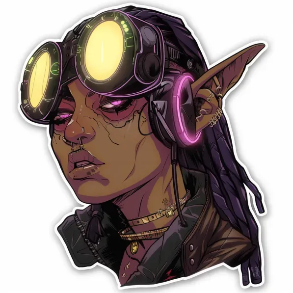 Cyberpunk Dungeons And Dragons Stickers