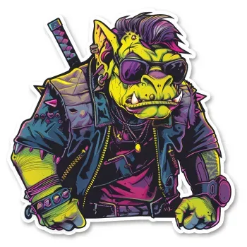 Cyberpunk Dungeons And Dragons Stickers