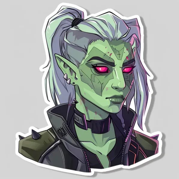 Cyberpunk Dungeons And Dragons Stickers