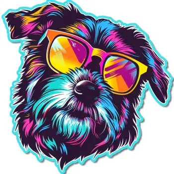 Retro 80s Animal Stickers