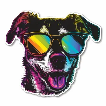 Retro 80s Animal Stickers