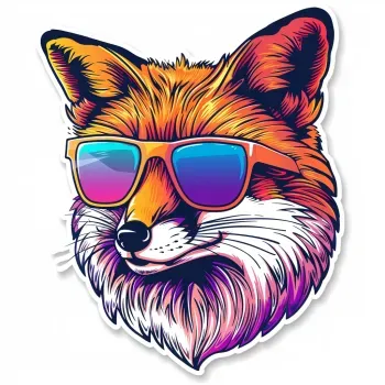 Retro 80s Animal Stickers