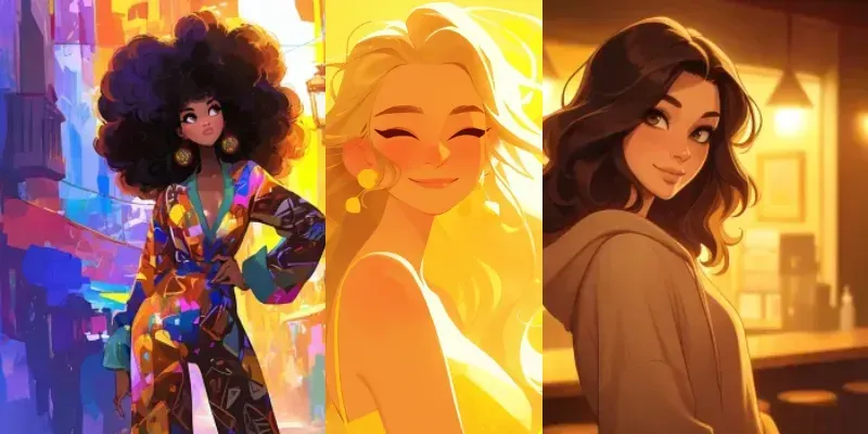Beautiful Anime Women Art generated by undefined
