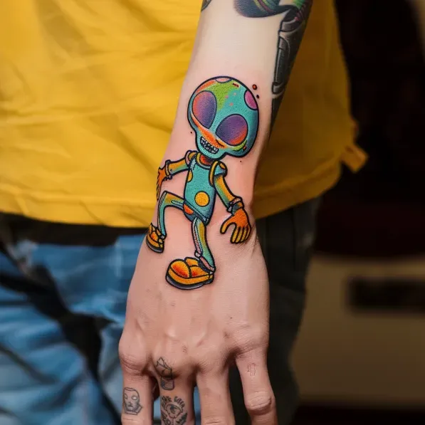 Cartoon Wonders Whimsical Tattoo Designs