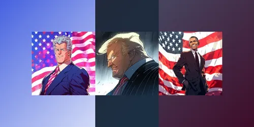 Anime President Portraits generated by midjourney