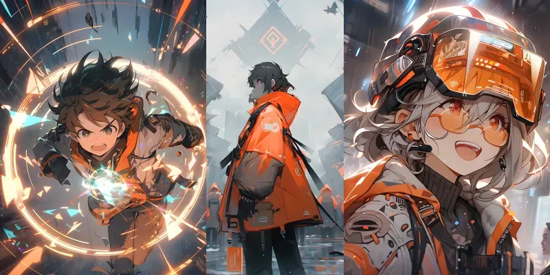 Futuristic Chaos Animes 2s generated by undefined