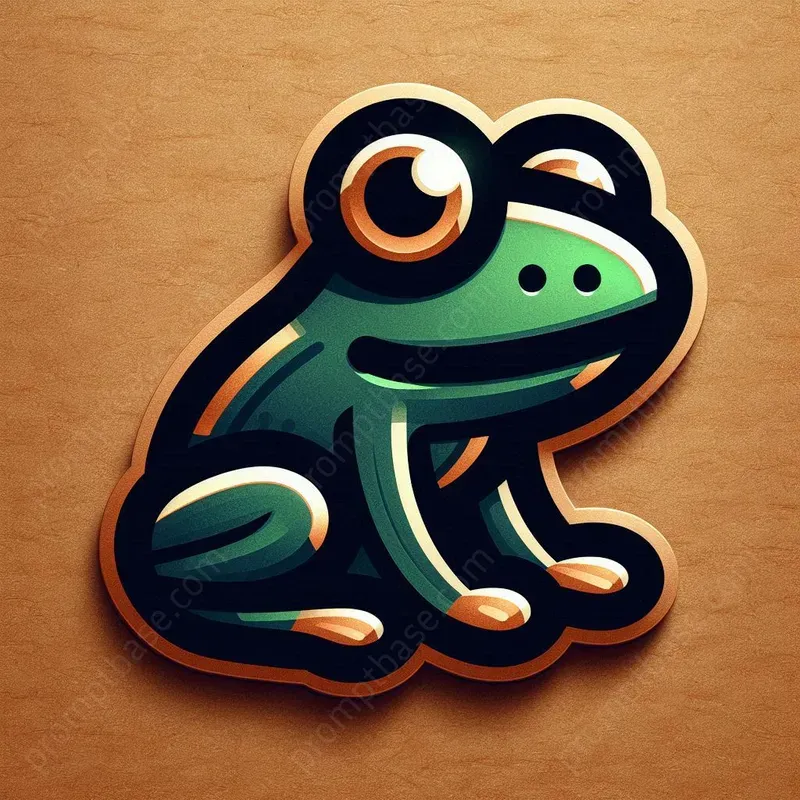 Sleek Cartoon Logo Sticker Designs