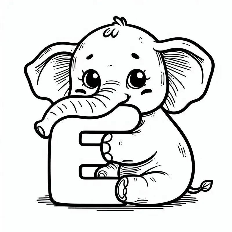 Easy Educational Children Coloring Pages