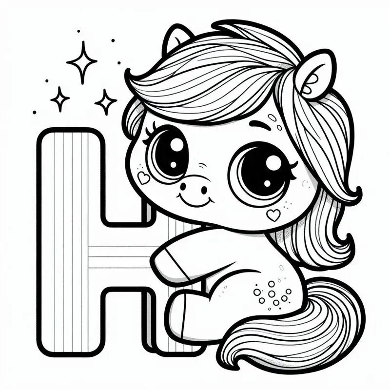 Easy Educational Children Coloring Pages