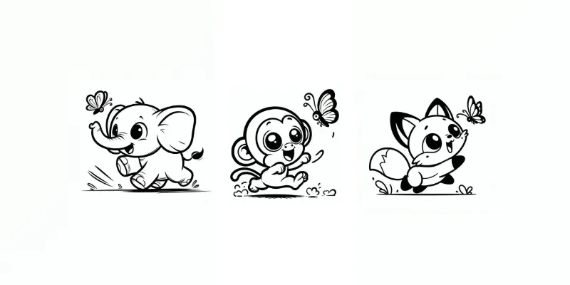 Fun Preschool Coloring Pages generated by undefined