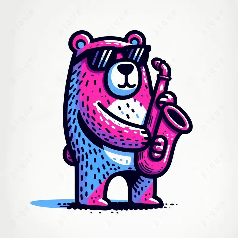 Vibrant Line Art For Digital Prints