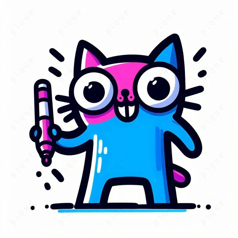 Vibrant Line Art For Digital Prints