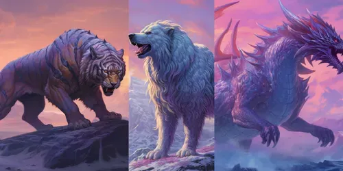 Massive Beasts Monsters generated by midjourney