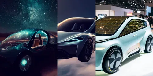 Futuristic Concept Electric Vehicles generated by dalle