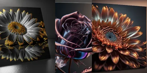 Flower Artwork Prints generated by midjourney