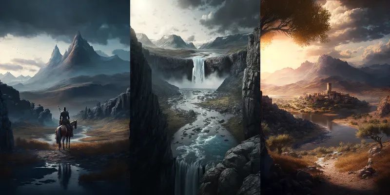 Dynamic Vast Landscapes generated by undefined