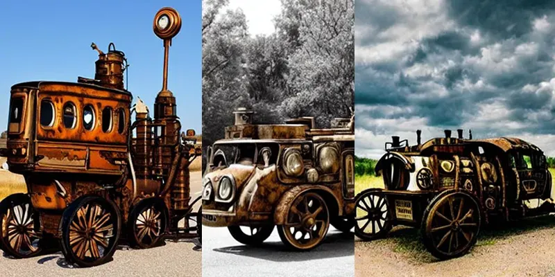 Steampunk Vehicles generated by undefined