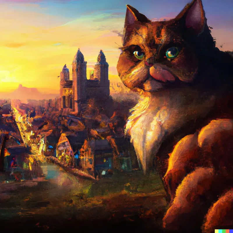 Beautiful Fantasy City Background Art
