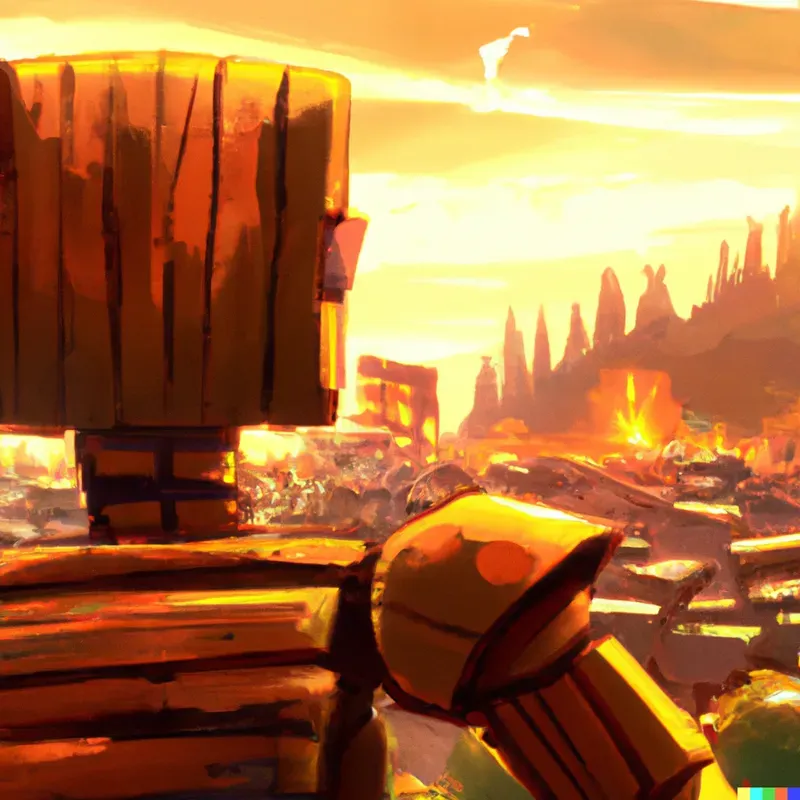 Beautiful Fantasy City Background Art