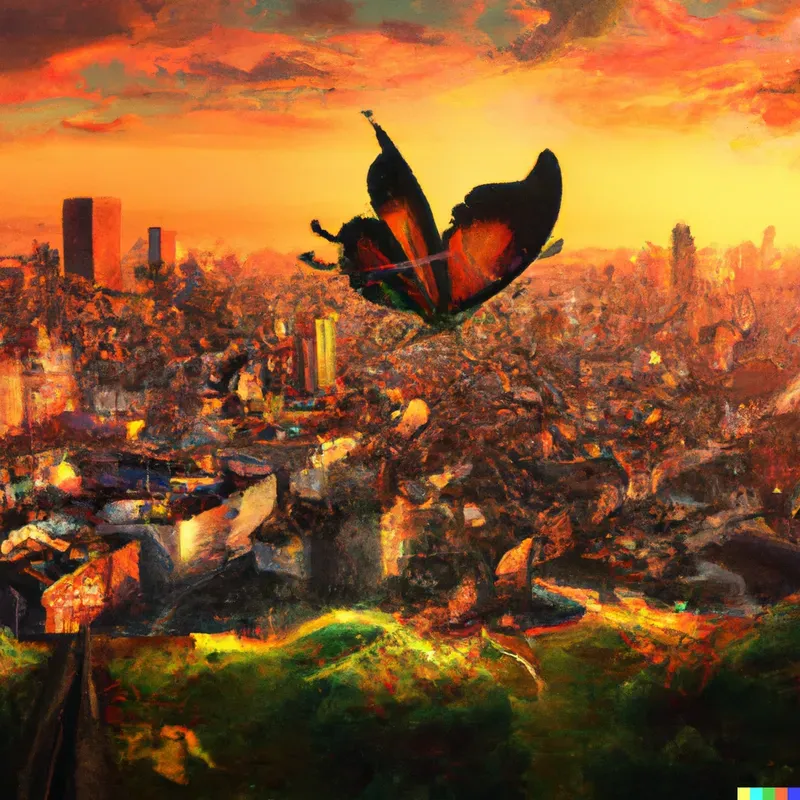 Beautiful Fantasy City Background Art