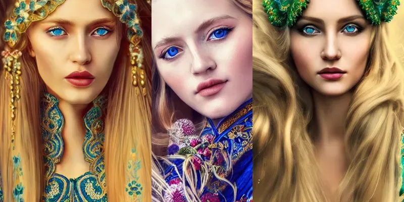 Beautiful Ukrainian Woman generated by undefined