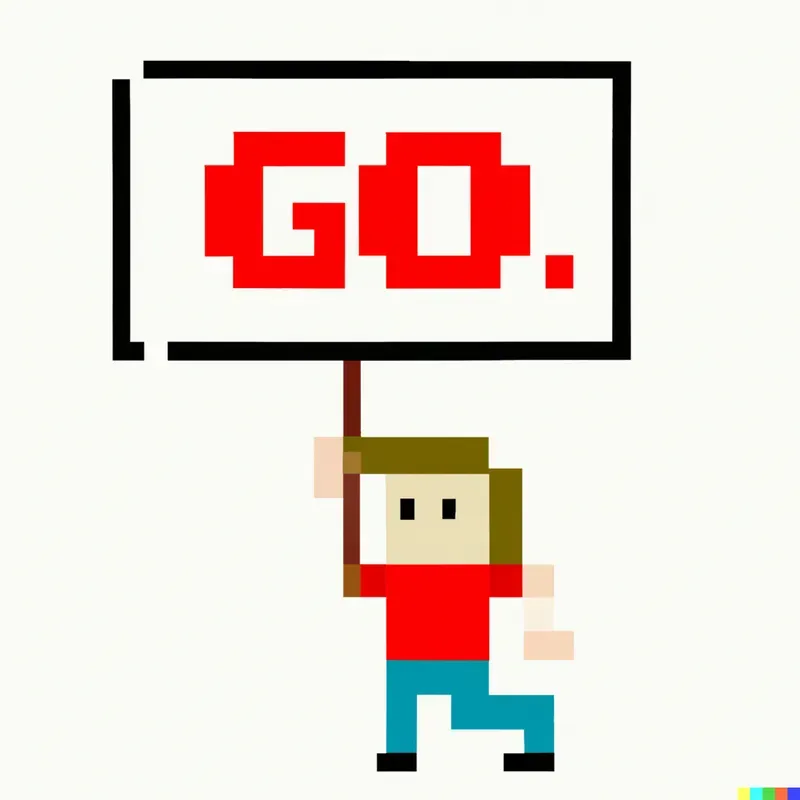 Pixel Sign Holder