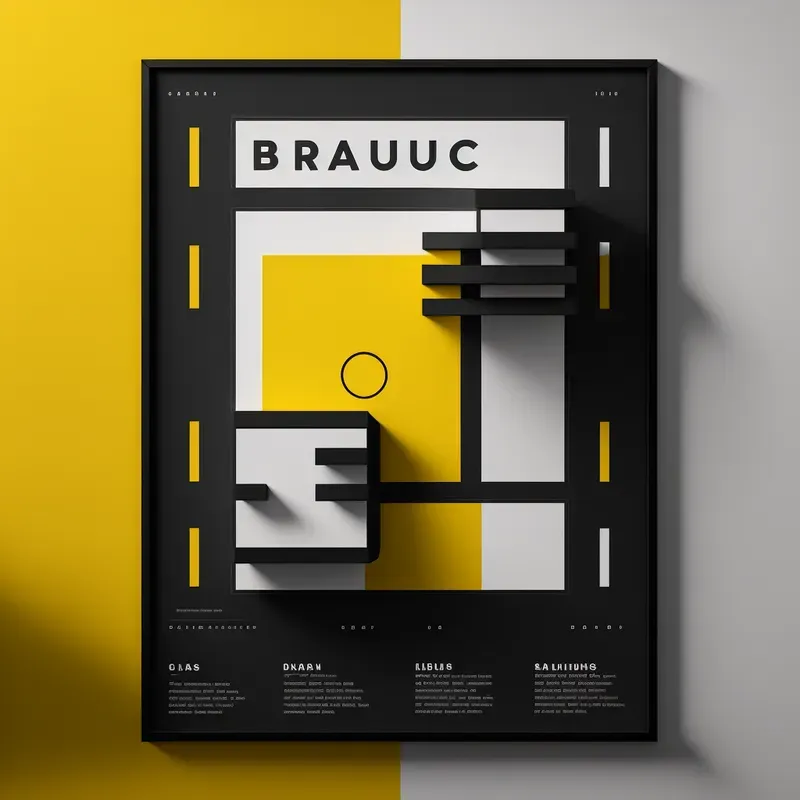 Minimalistic Geometric Design Poster Mockup