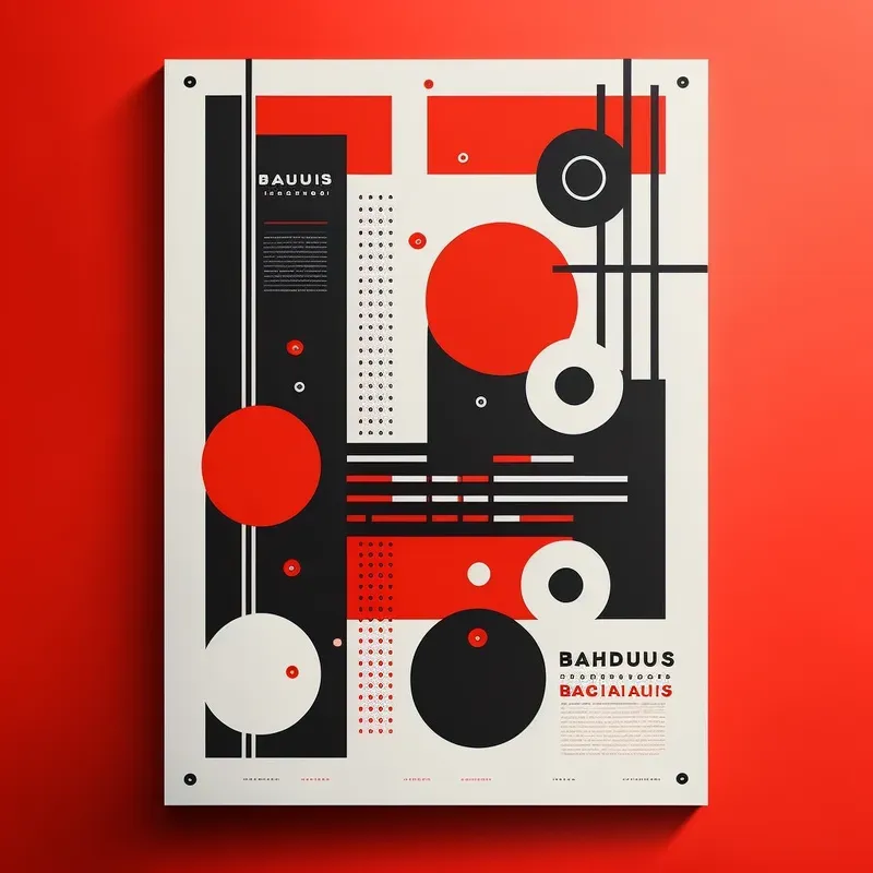 Minimalistic Geometric Design Poster Mockup