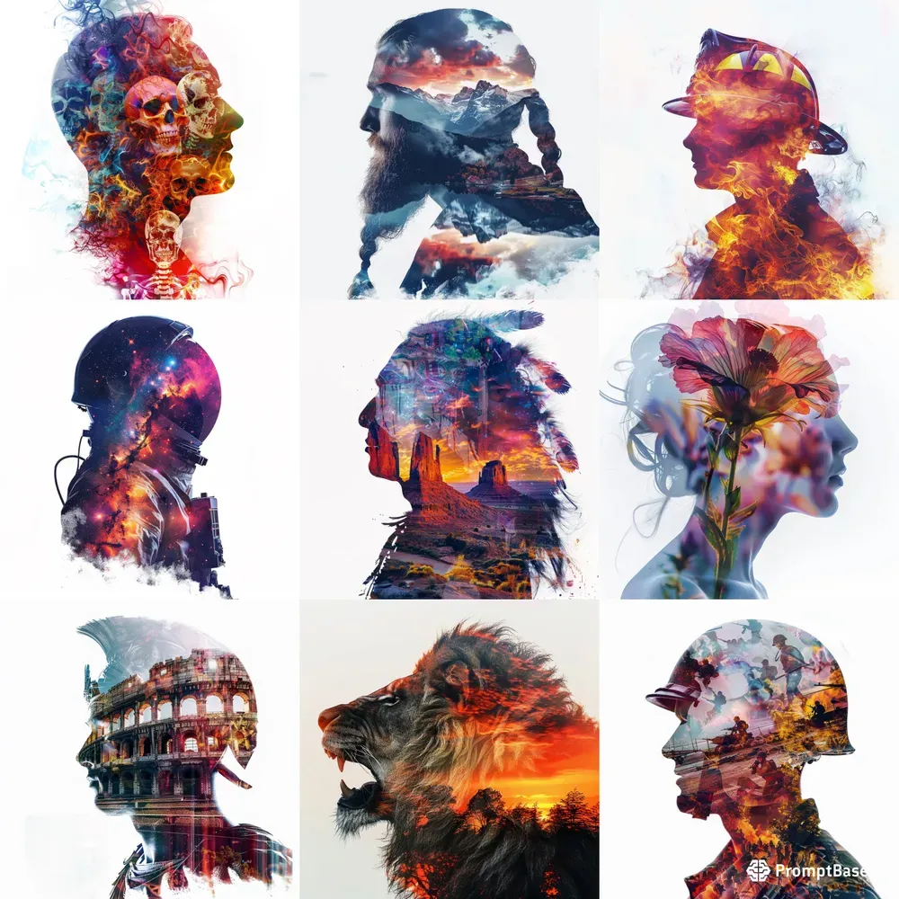 Double Exposure Portraits