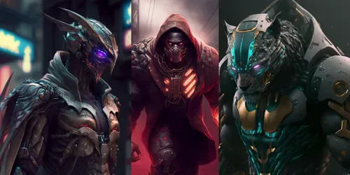 Super Villian Mascots generated by midjourney