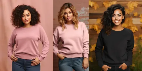 Crewneck Mock Ups generated by midjourney
