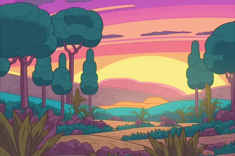 Cartoon Backgrounds And Landscapes